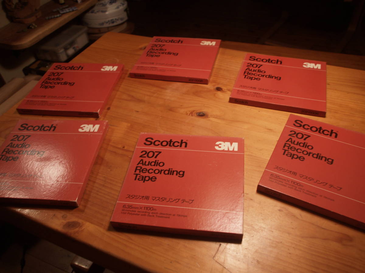Scotch 207? オープンリールテープ 6本まとめて Scotch 207? オープンリールテープ 6本まとめて