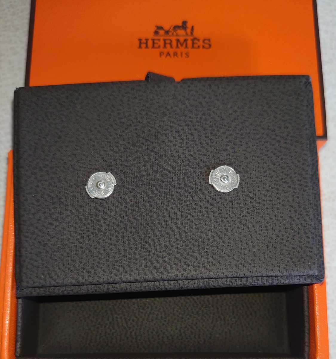 HERMES エルメス セリエ ピアス SV925 シルバー