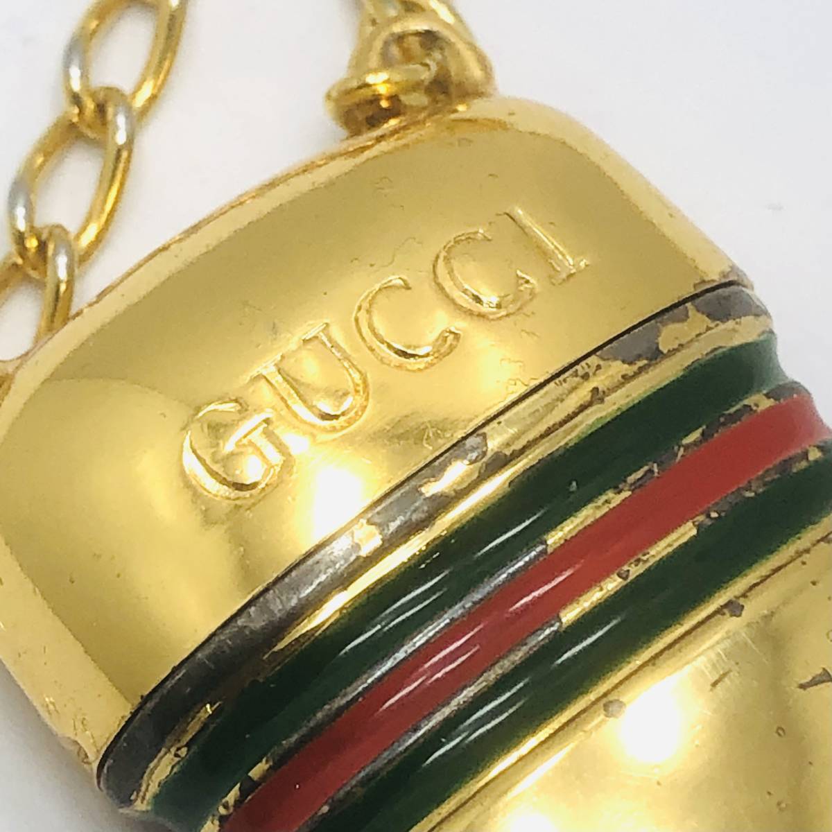  Gucci GUCCI Old Gucci Sherry линия кейс для лекарств длинный колье Vintage античный аксессуары 