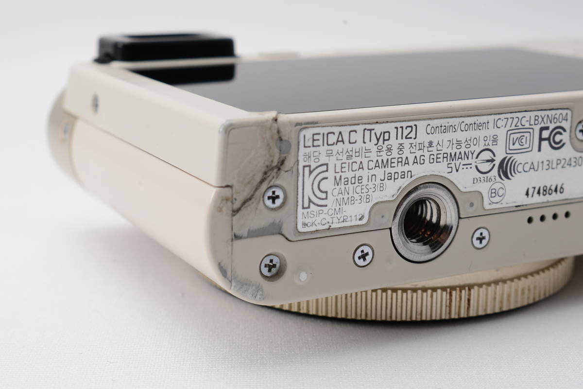 ライカ　Leica デジタルカメラ ライカC Typ 112 1210万画素 ライトゴールド 18485_画像6