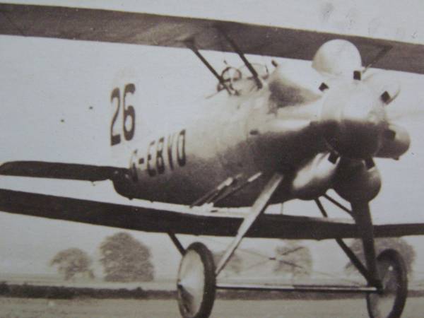 戦前絵葉書 飛行機 26 G-EBYO (G80)_画像2