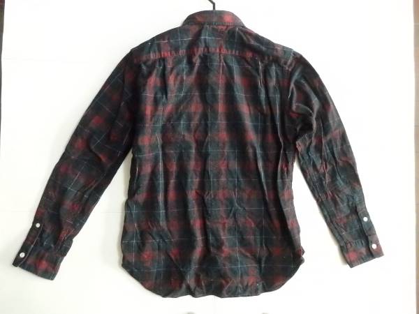 119* prompt decision *BEAMS* check pattern long sleeve shirt *M