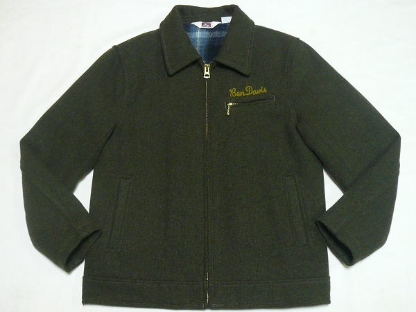 美品BenDavisベン・デイビスWoolWorkaholicJacketウールジャケットLカーキ\20900_画像1