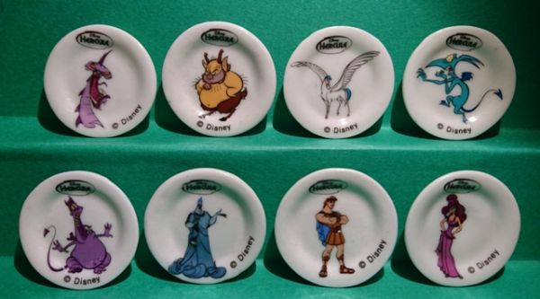 ●フランス雑貨陶器フェーブ● ディズニー・ヘラクレスのお皿_画像1