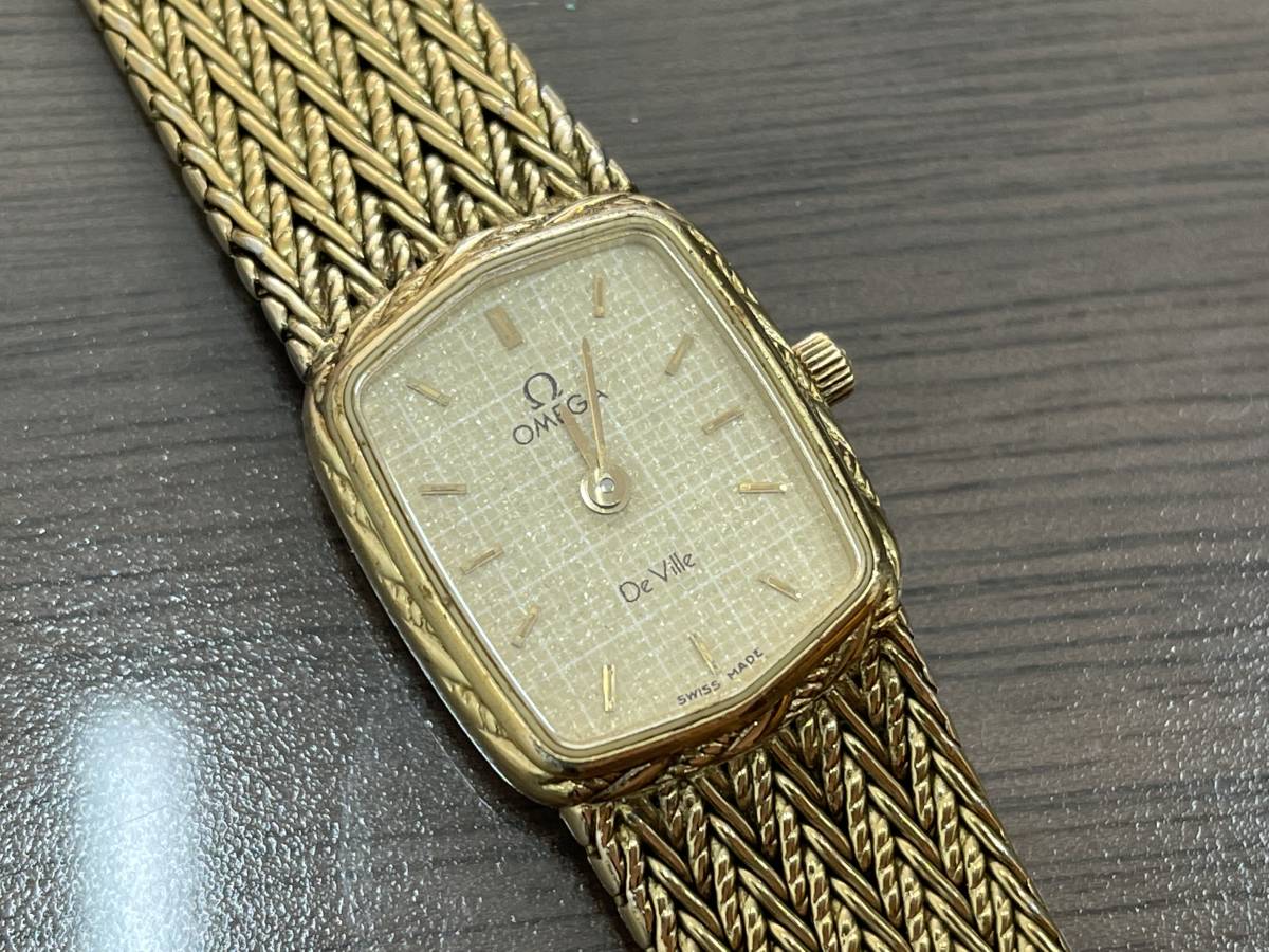 1円~【稼働品】 OMEGA オメガ DEVILLE デビル QUARTZ クオーツ