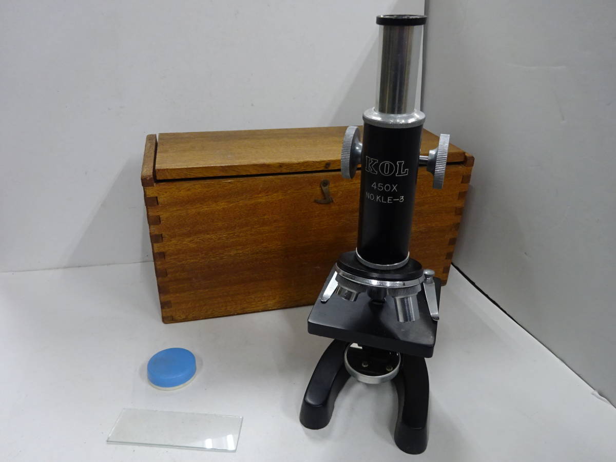 (...-T-28)KOL  микроскоп  450X NO.KEL-3  антиквариат   ретро   подержанный товар 