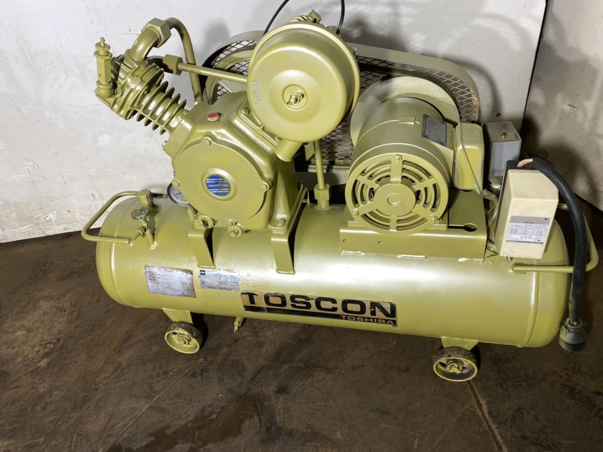 Yahoo!オークション - 中古 エアコンプレッサー 東芝 TOSCON Yahoo!オークション - 中古 エアコンプレッサー 東芝 TOSCON