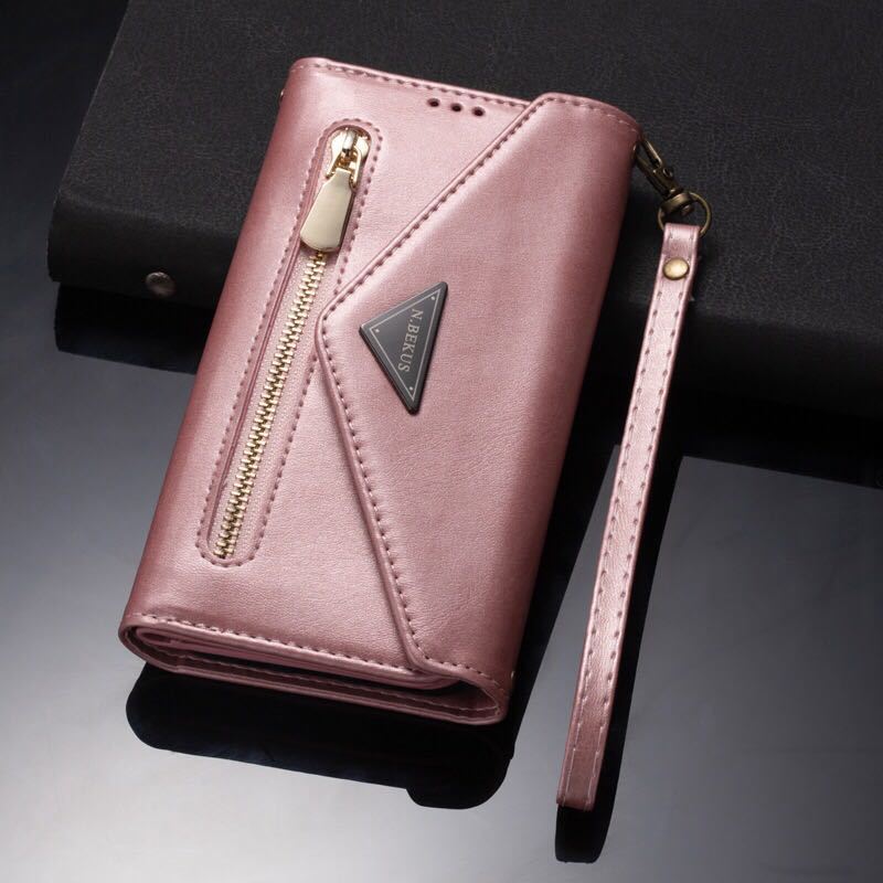 iPhone 13 Pro max leather case iPhone 13 Pro Max shoulder case notebook type card storage with strap .