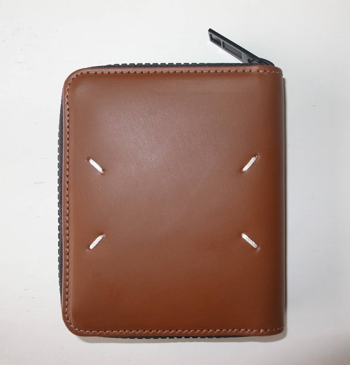 maison margiela マルジェラ 財布 round zip wallet brown black 21AW