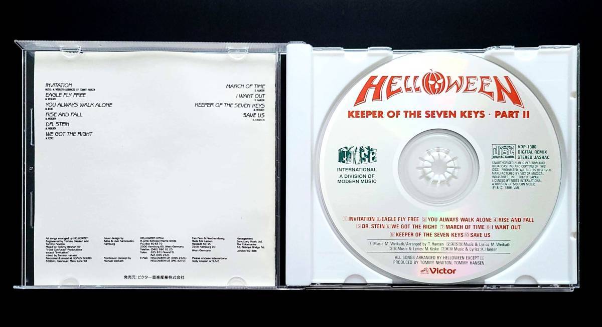 【VDP-1380/帯付】ハロウィン/守護神伝 -第二章-　3008円盤　Helloween/Keeper of The Seven Keys part II_画像4