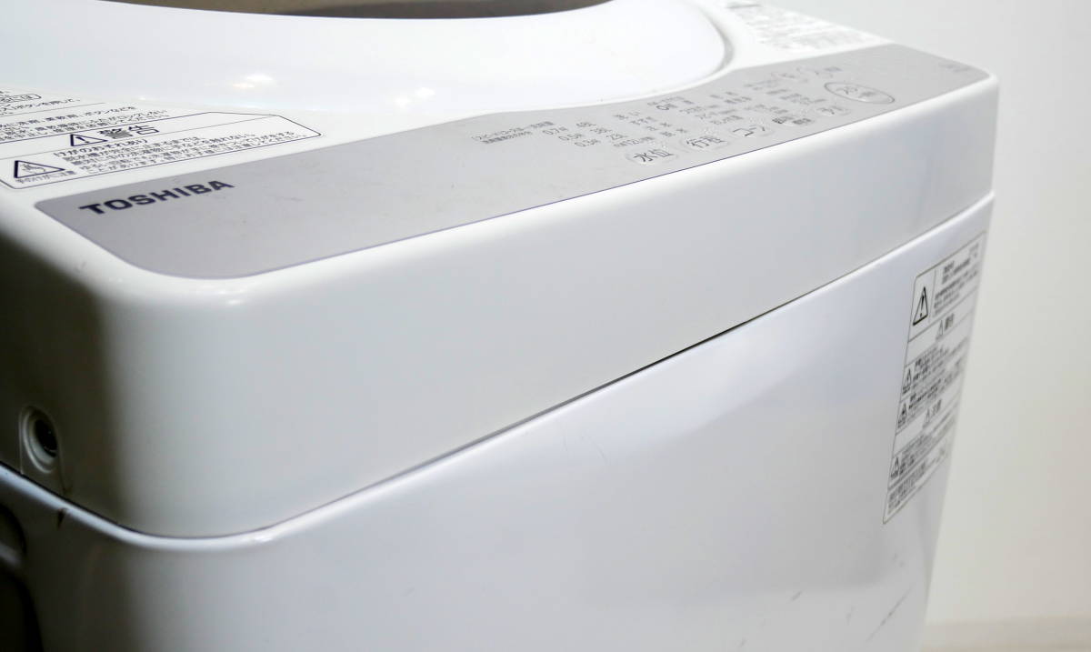 ☆送料無料☆(R401-A39) 東芝 5.0kg全自動洗濯機 AW-5G6 2019年製