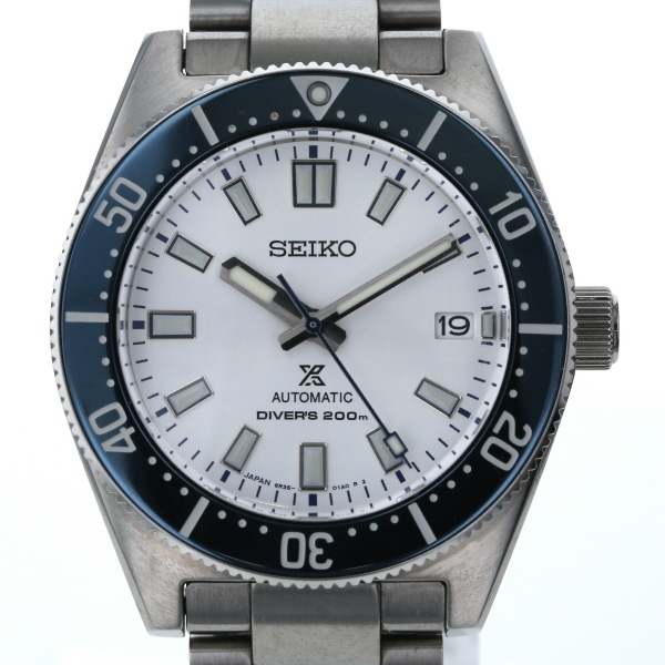 セイコー SEIKO プロスペックス ダイバー 6R35-01R0 自動巻式 シルバー 文字盤 3針式 メンズ 腕時計 箱【xx】【中古】_画像1