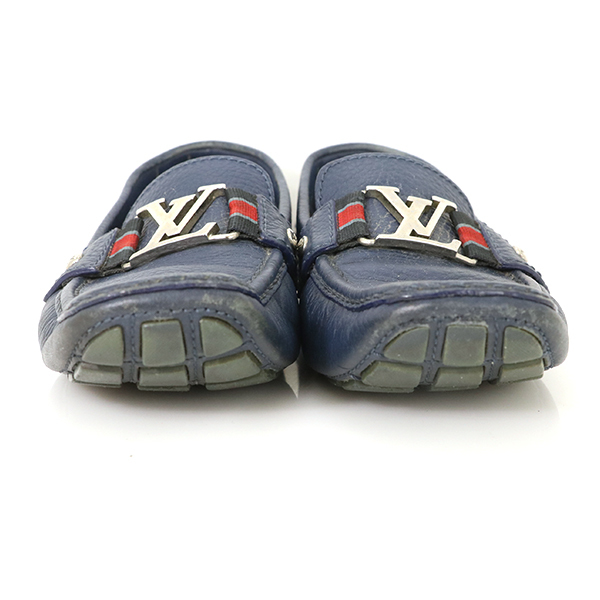 ルイヴィトン LOUIS VUITTON モンテカルロ ドライビングシューズ ローファー レザー 保存袋 メンズ 靴 7M【xx】【中古】_画像2