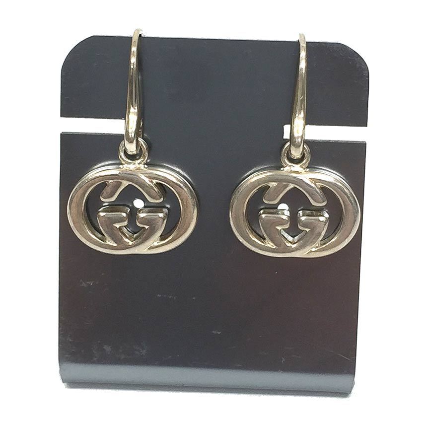 GUCCI グッチ インターロッキング G ピアス シルバー925 www