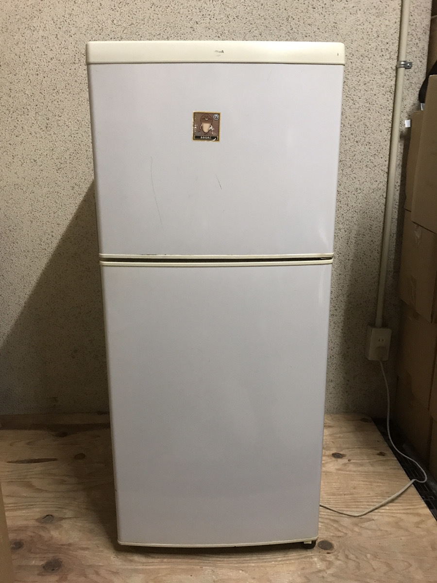 TOSHIBA 東芝 2ドア 冷凍冷蔵庫 120L（冷蔵85L、冷凍35L） GR-S12T(H) 2002年製 直接引取（東大阪）・自社配達歓迎_画像1