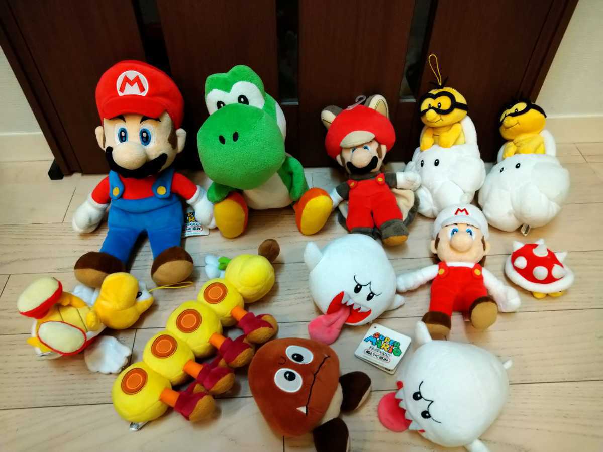 三英 スーパマリオ ぬいぐるみ セット ヨッシー ムササビマリオ ハナチャン テレサ など スーパーマリオ 売買されたオークション情報 Yahooの商品情報をアーカイブ公開 オークファン Aucfan Com