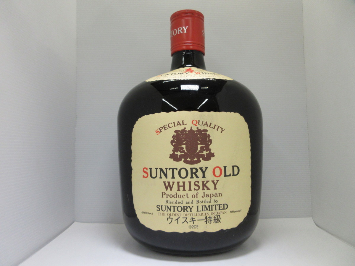 サントリー オールド 特大ボトル SUNTORY WHISKY OLD 4000ml 86proof 国産ウイスキー 特級 未開栓 古酒/B21100 