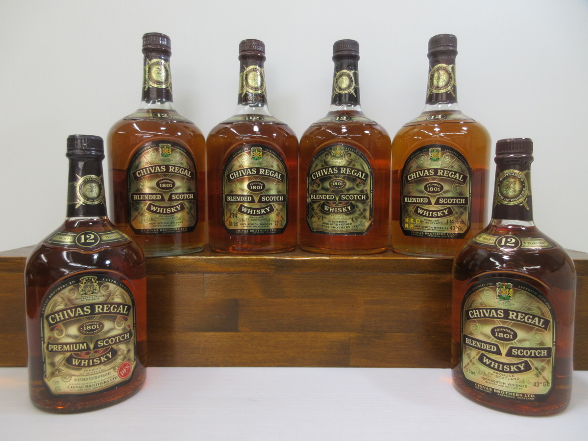 6本セット シーバスリーガル 12年 CHIVAS REGAL 1000ml/1130ml/1140ml