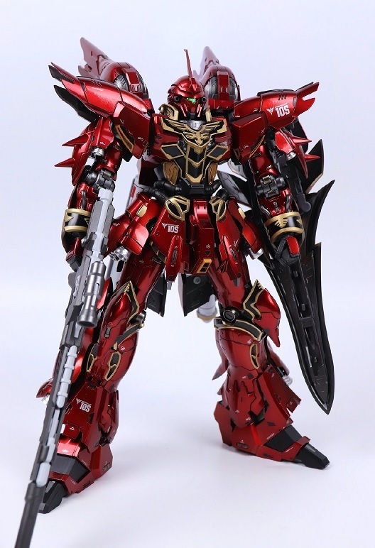 Sinanju シナンジュ ダイキャスト塗装済完成品 メタリック塗装Ver. Yahoo!オークション - 最後1機 絶版 新品 1/100 MSN-06S