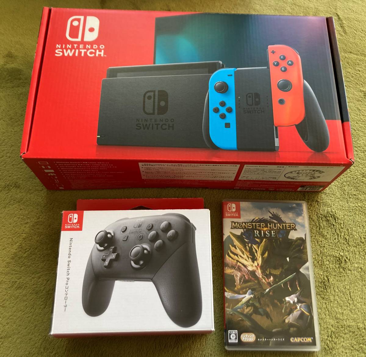 美品 送料無料 任天堂スイッチ Switch 本体 ネオンブルーネオンレッド