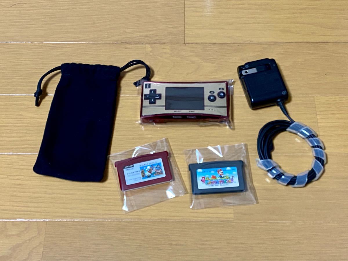 超美品！ゲームボーイミクロ 任天堂 GAME BOY micro Nintendo スーパーマリオブラザーズ 充電器セット