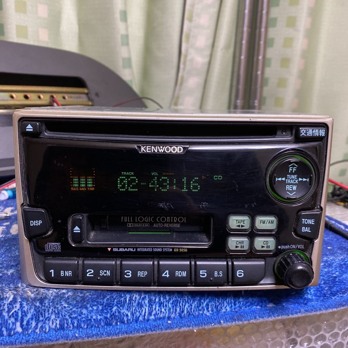 スバル純正　CD/カセット　KENWOOD GX-505G_画像1