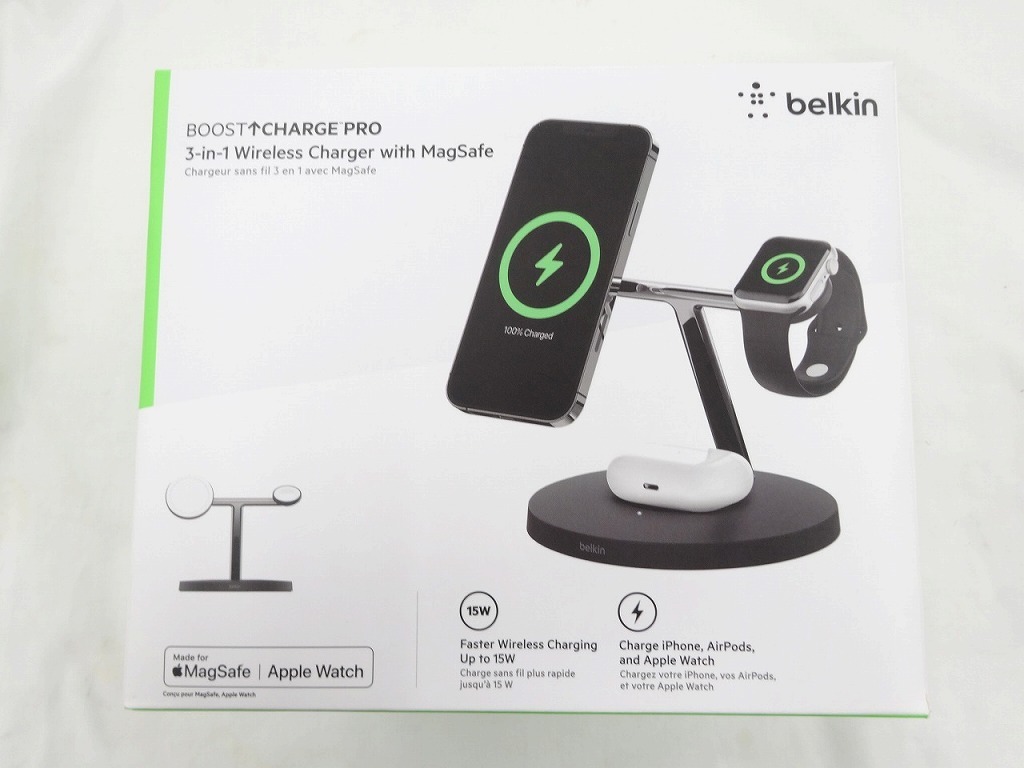 ベルキン Belkin MagSafeワイヤレス充電器 BOOSTCHARGE PRO www