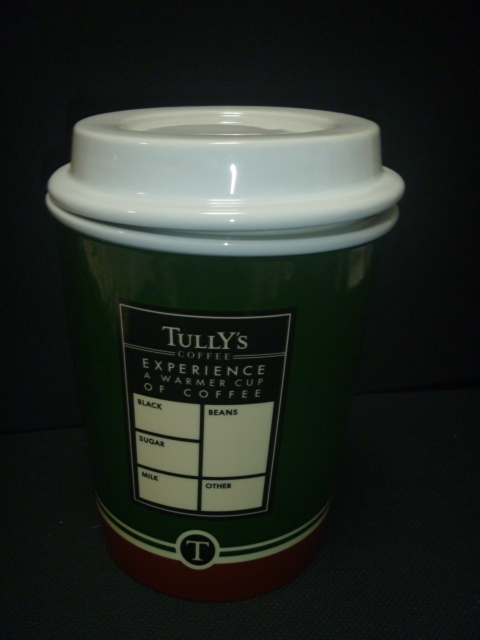 TULLY'S タリーズコーヒー　陶器　キャニスター　_画像1