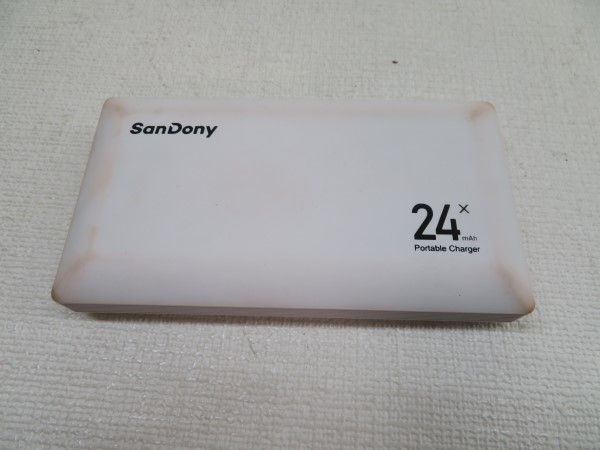 ☆Sandony PB-03 モバイルバッテリー ホワイト 24000mAH 大容量 サンドニー PSEマークあり USED 50980☆！！_画像1