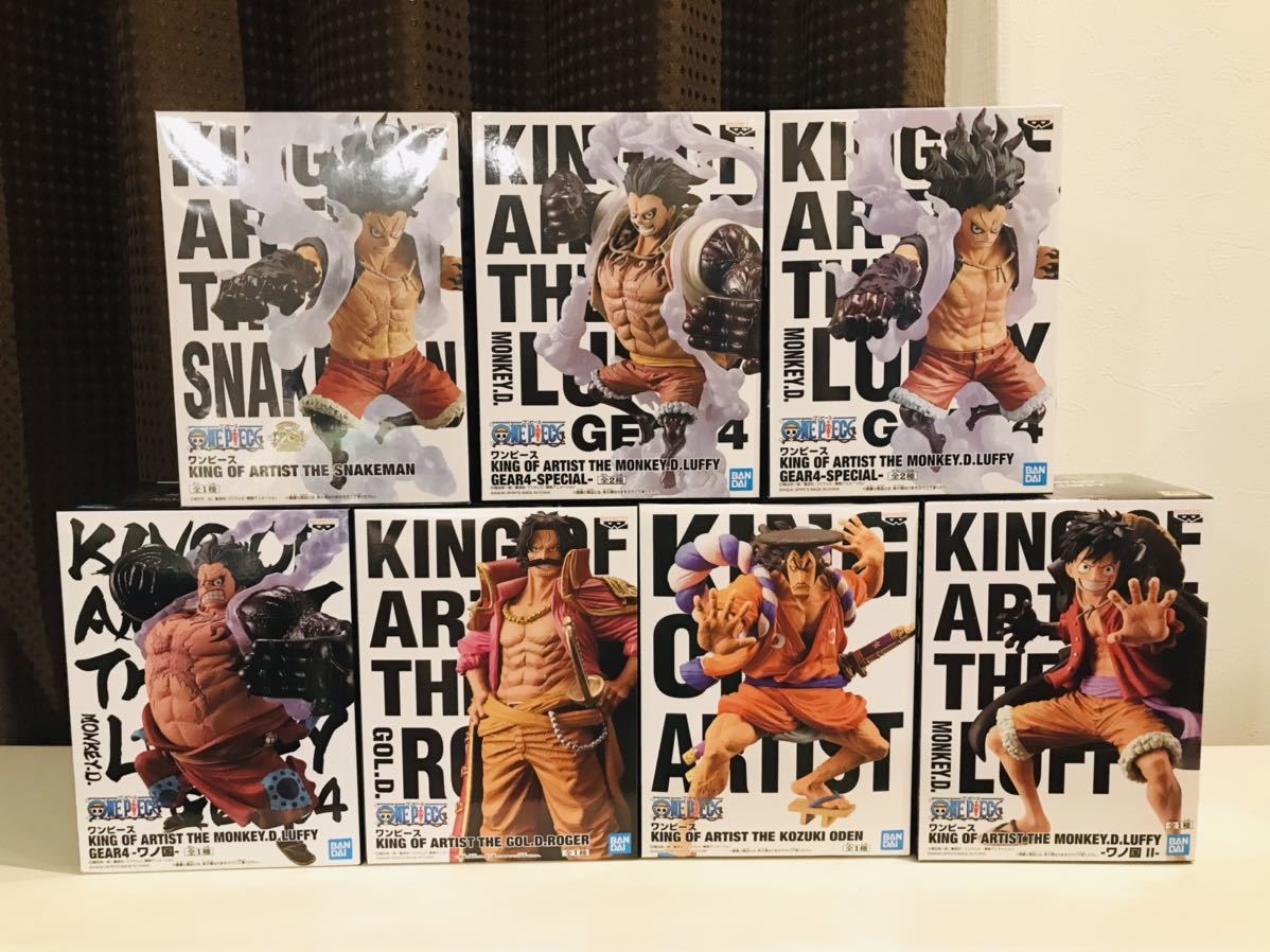 ワンピース King Of Artist 7種セット フィギュア ルフィ ロジャー お ん スネイクマン バウンドマン Gear4 ワノ国 スネークマン One Piece 売買されたオークション情報 Yahooの商品情報をアーカイブ公開 オークファン Aucfan Com