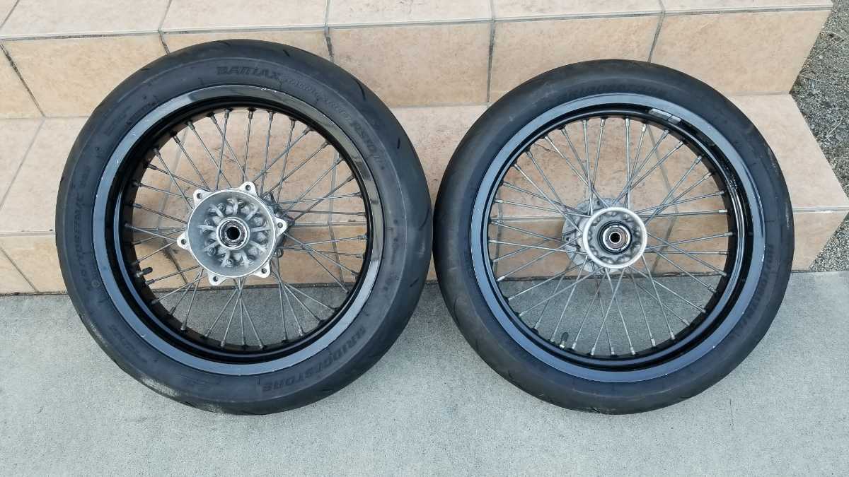 Dトラッカー 前後ホイール カワサキ モタード 250SB KLX250 www