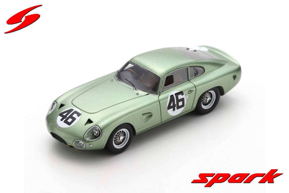 期間限定特別価格 1/43 ■スパークモデル 1963 Monza優勝 Inter-Europa Coppa R.サルヴァドーリ #46 アストンマーティンDP214 レーシングカー