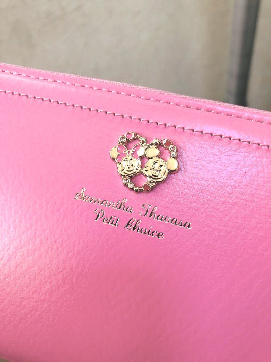 本物品質の サマンサタバサ ディズニーミニー　お財布　ピンク　新品 プチチョイス 折り財布