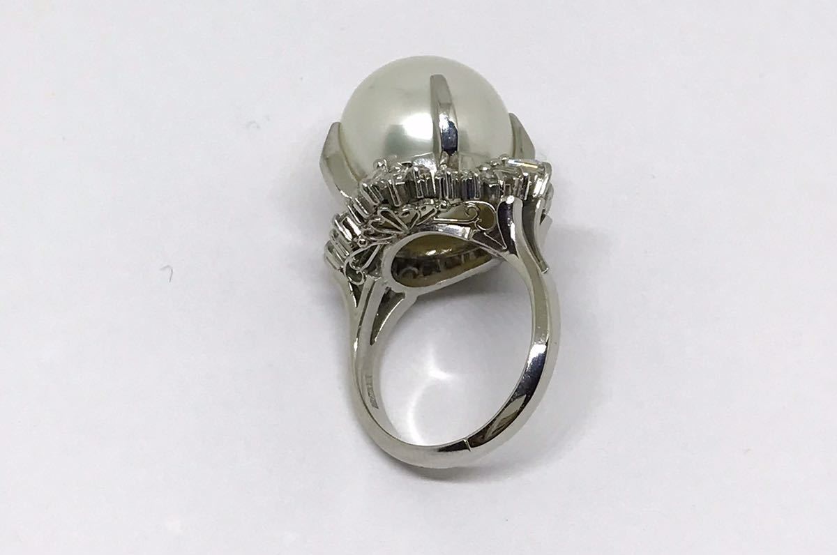 PTダイヤ入り南洋真珠リング13.84mm | albertboime.com
