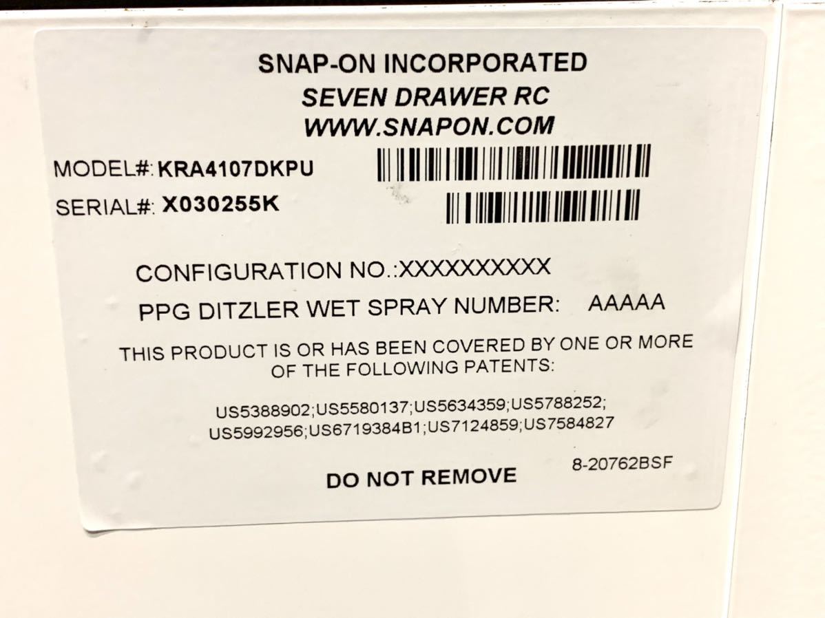 ☆超美品☆Snap-On スナップオン KRA4107 ロールキャブ 工具箱 ☆超美品☆Snap-On スナップオン KRA4107 ロールキャブ 工具箱
