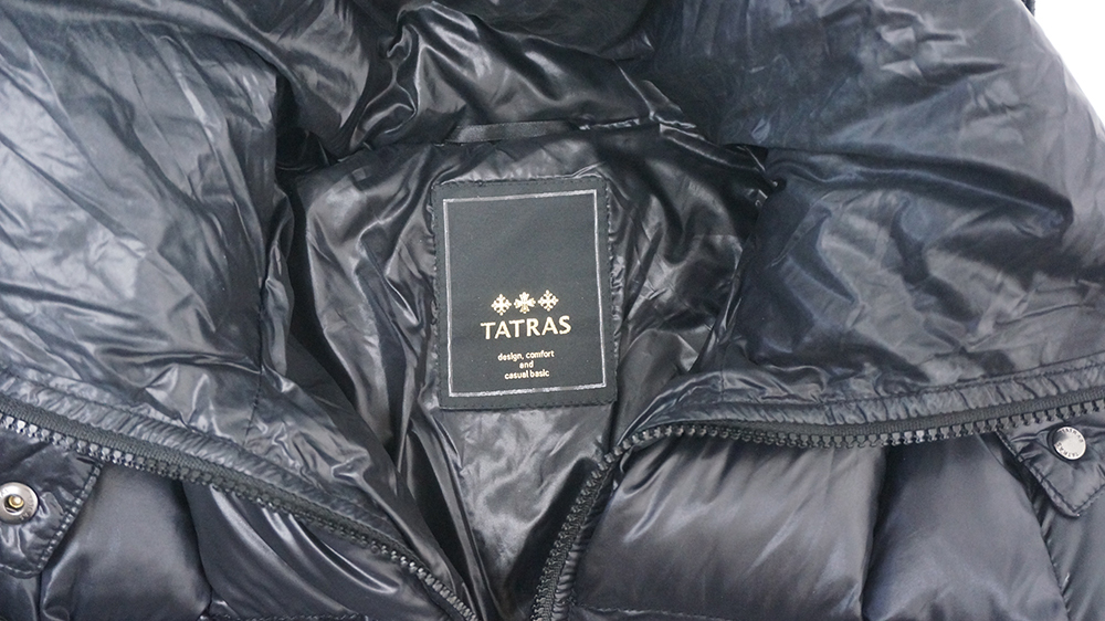 良好 TATRAS タトラス ダウンジャケット ダウンコート ブラック 黒 ロング サイズ01_画像4