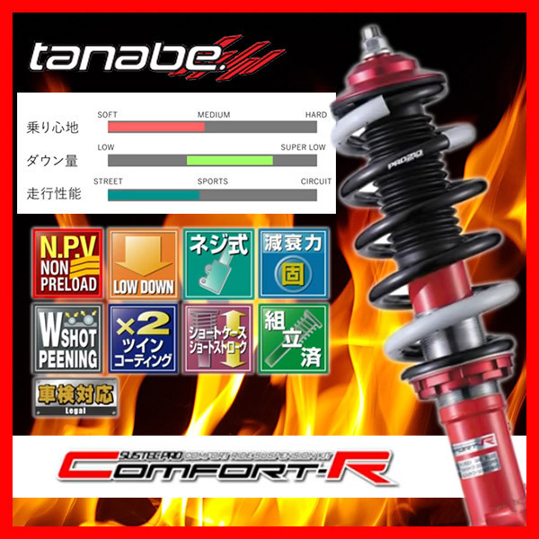 TANABE CR 車高調 フィットハイブリッド GP1 2010/10～2013/09 CRGE6K_画像1