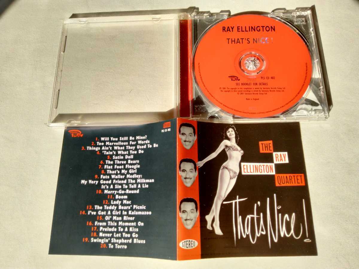 Ray Ellington Quartet / That's Nice! CD SANCTUARY RECORDS UK PLSCD482 59年録音作品,貴重MONOトラック3曲追加,01年リリース盤_画像3