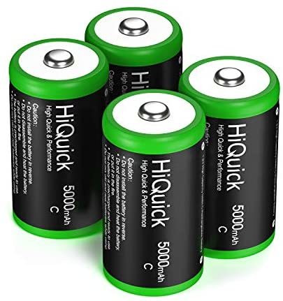 HiQuick 単2形充電池 充電式ニッケル水素電池 高容量5000mAh 単2電池 4本入り ケース2個付き 約1200回使用可能 大容量モデル_画像7