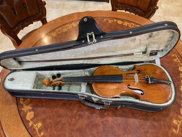 バイオリン　オールドバイオリンROBERT　ROSS4/4サイズ　1923年製　現状渡しジャンク_画像1