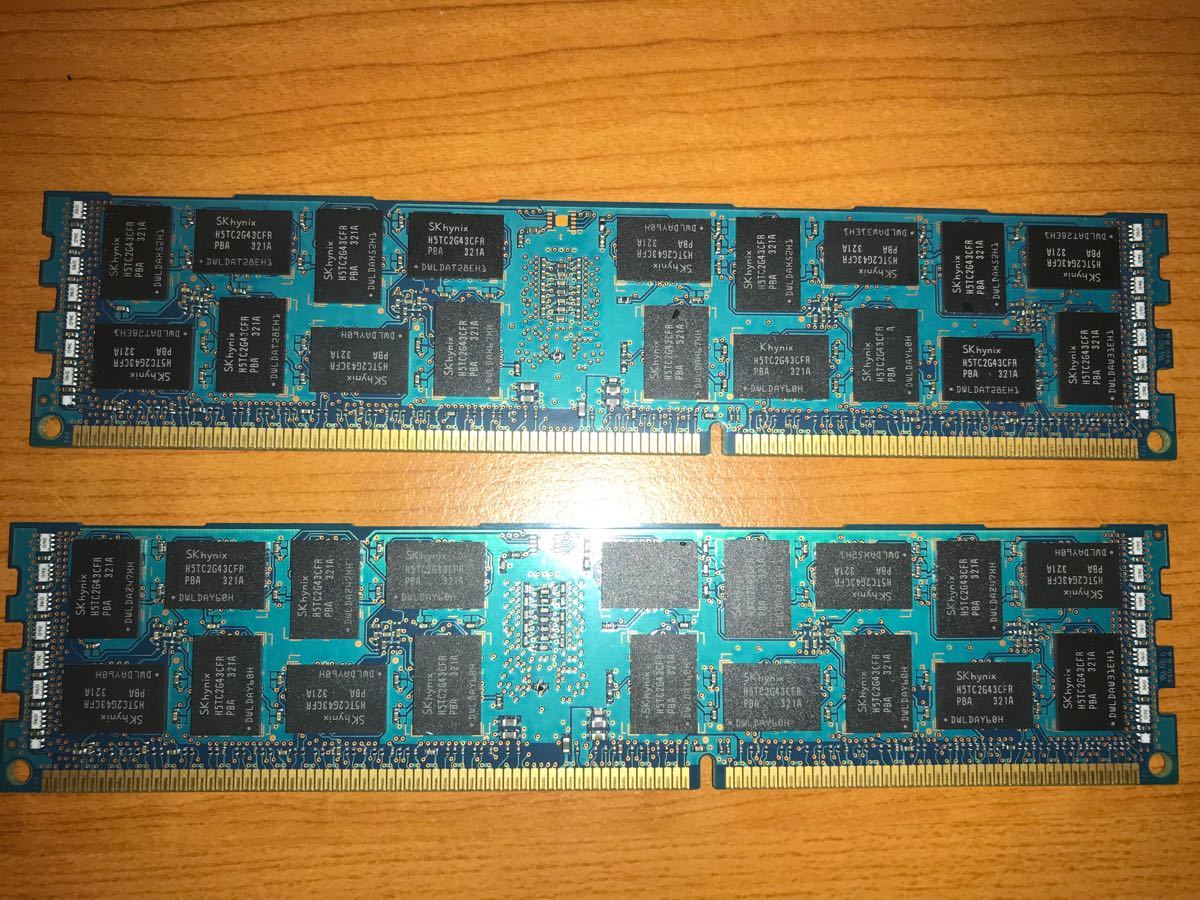 SK hynix DDR3 PC3L-12800R 8GBx2 16GB ECC ジャンク サーバ用メモリ
