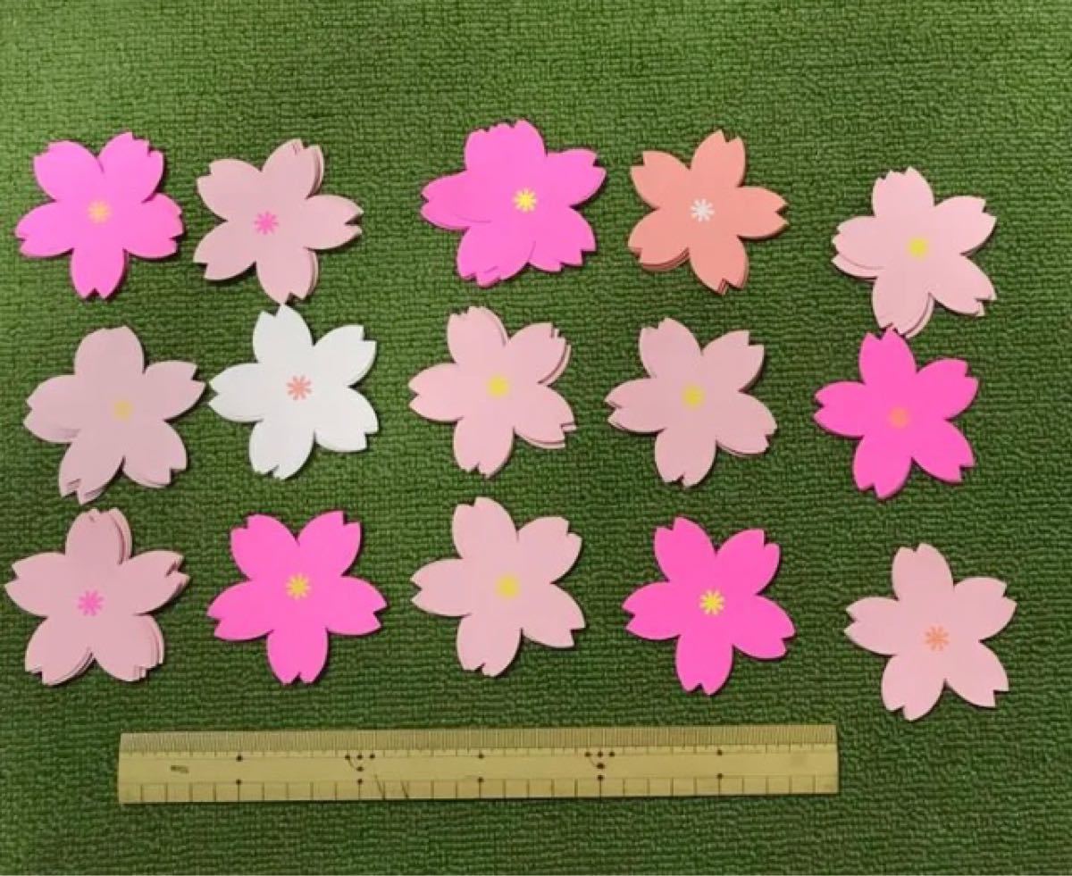 桜　ペーパークラフト 150枚　　壁面飾り 春 壁面装飾 謝恩会 ハンドメイド 