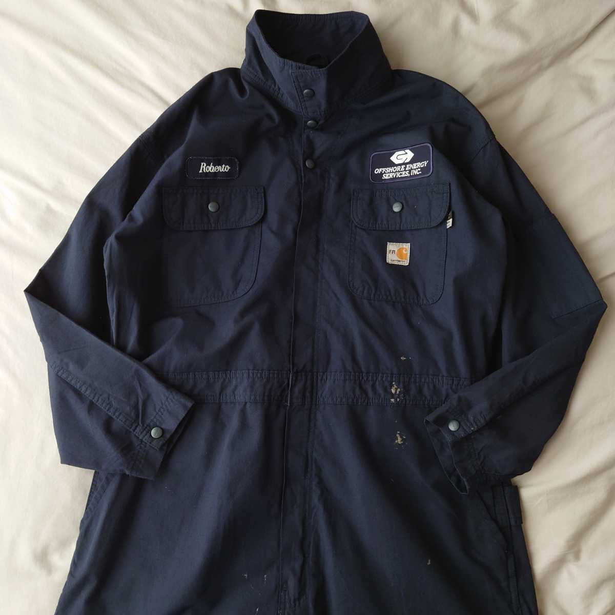 Carhartt FR カーハート ツナギ オールインワン ワークウェア 作業着 濃紺 W46 3XL