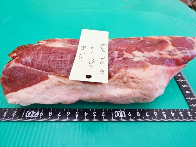 福岡産天然猪肉　モモ　（16）　オス　650ｇ_画像8