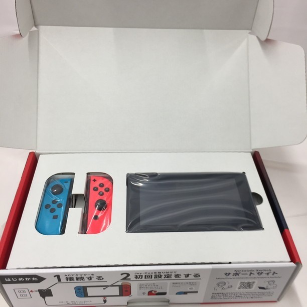 【1343239】任天堂 Nintendo Switch ニンテンドー スイッチ ネオンブルー・ネオンレッド 箱付き 付属品完備_画像7