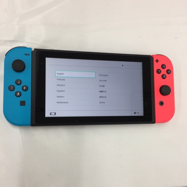 【1343239】任天堂 Nintendo Switch ニンテンドー スイッチ ネオンブルー・ネオンレッド 箱付き 付属品完備_画像3