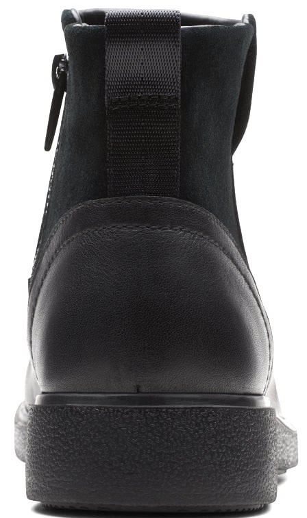 送料無料 Clarks 23cm ブーツ ウォータープルーフ 防水 レザー 革 ブラック 黒 ジッパー ヒール サイドゴア パンプス スニーカー AAA36_画像8