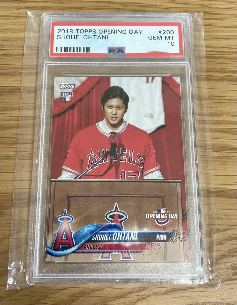 PSA10 2018 Topps Opening Day #200 Shohei Ohtani RC 大谷翔平 ルーキーカード　/GEM MINT 最高評価 鑑定済みカード MVP_画像1