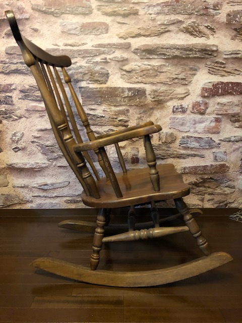 SHIN LEE WOODEN ROCKING CHAIRsin Lee Vintage кресло-качалка SL из дерева стул античный arm стул .. стул интерьер 