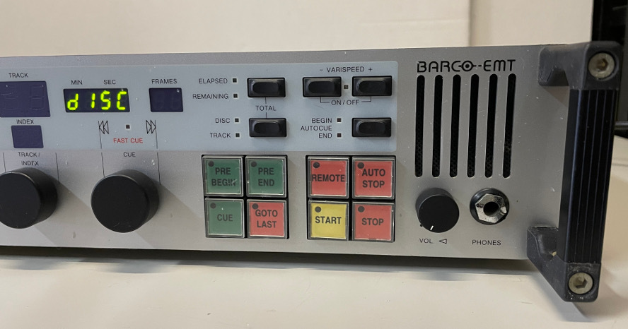 BARCO EMT 982 Professional CD Player ジャンク品_画像7
